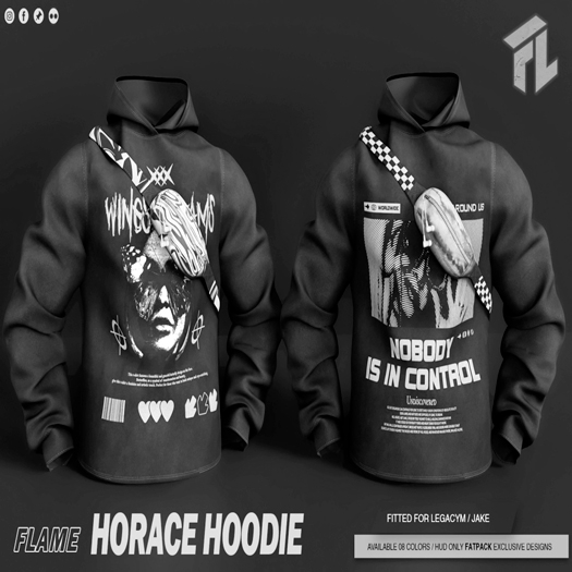 Flame Horace Hoodie (DEMO)