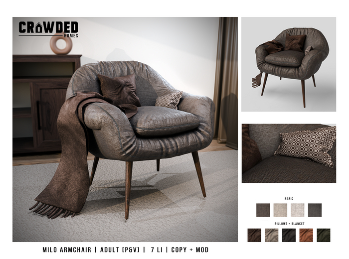 Crowded Homes ~ Milo Armchair - PG