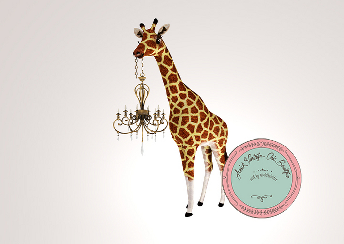 MOoH! Giraffe chandelier 11LI RARE