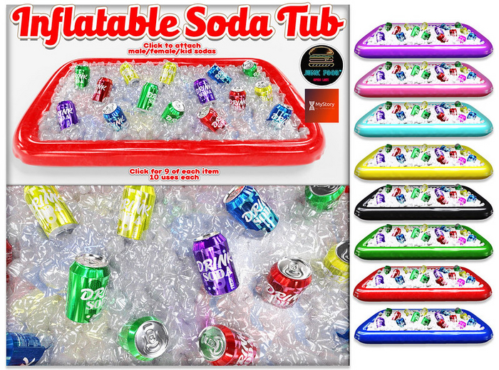 Junk Food - Inflatable Soda Tub (Fatpack)