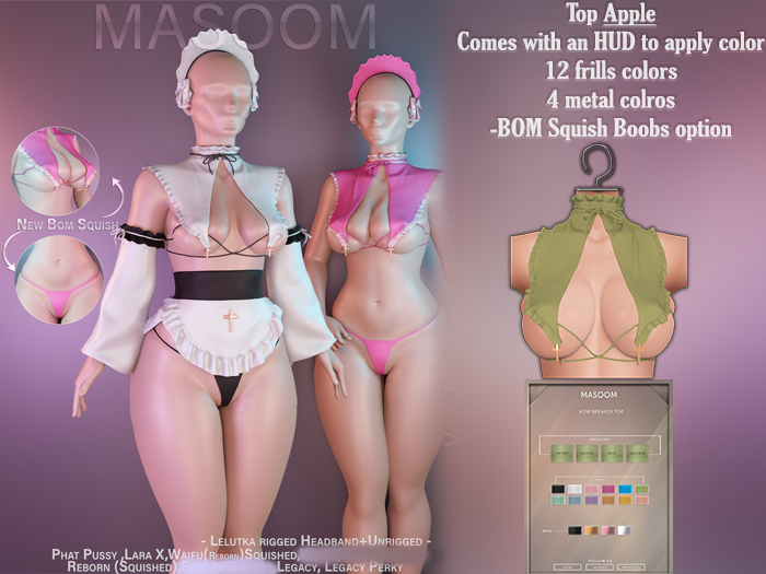  [[ Masoom ]] Vow Breaker Top - Apple 