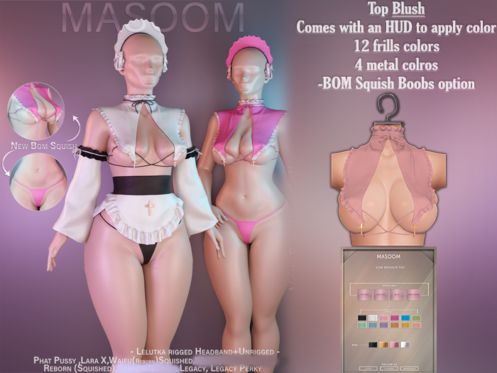 [[ Masoom ]] Vow Breaker Top - Blush