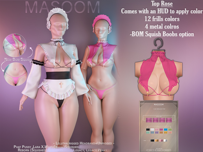 [[ Masoom ]] Vow Breaker Top - Rose