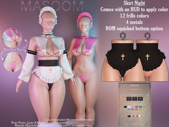 [[ Masoom ]] Vow Breaker Skirt - Night