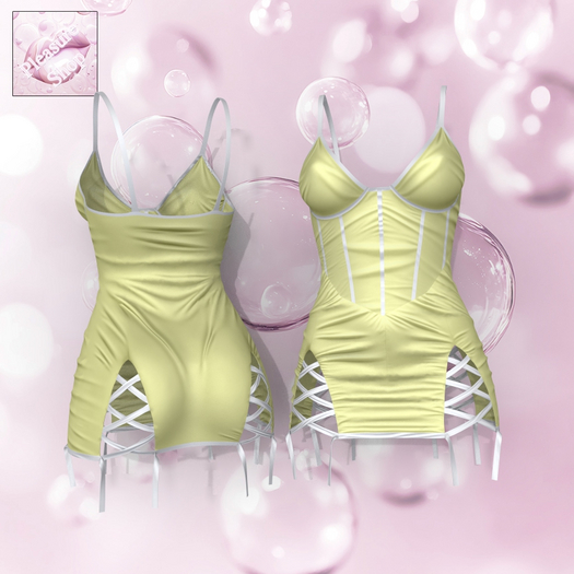 Yellow Lacings Dress LEGACY