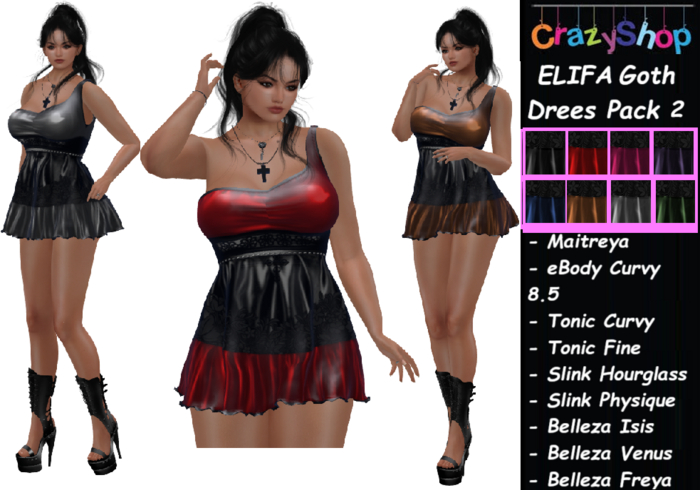 Crazy Elifa Goth Drees Pack 2