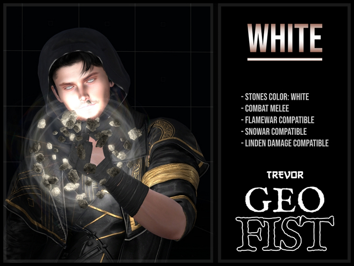 [TREVOR] - GEO FIST - (WHITE)