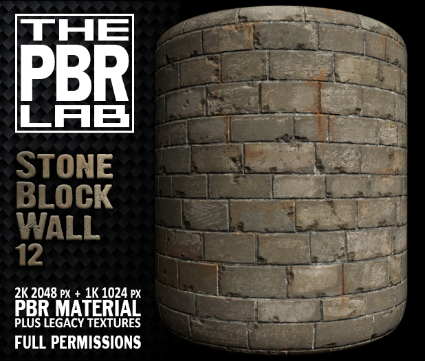 The PBR Lab - Stone Block Wall 12