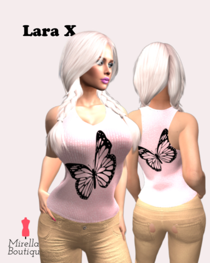 Lara X Butterfly tank