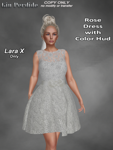 Rose Dress with Color Hud 