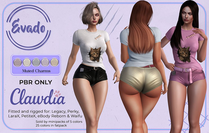 EVADO - Clawdia Top (MUTED CHARMS PACK)