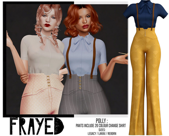 Frayed - Polly - Mustard