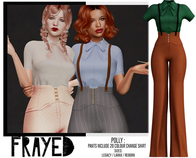 Frayed - Polly - Rust