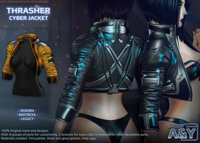 A&Y Thrasher Cyber Jacket - Gold