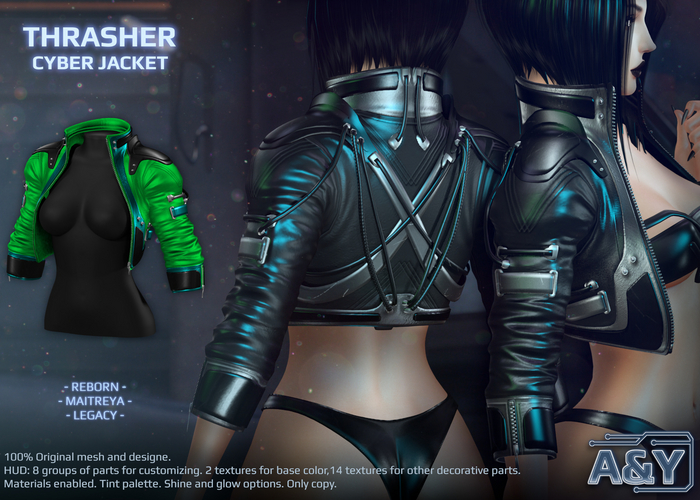 A&Y Thrasher Cyber Jacket - Green