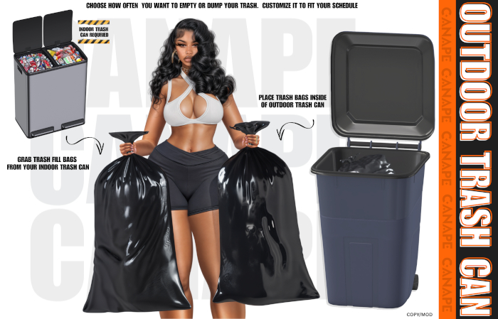 [Canape] Interactive Outdoor Trash Can - BLUE