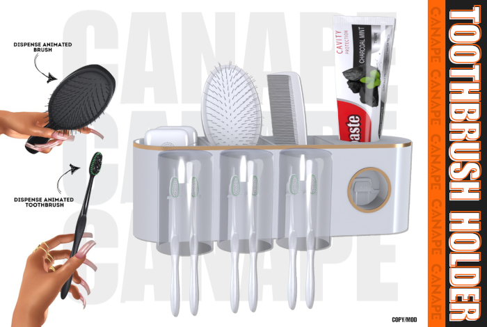 [Canape] Toothbrush Holder - WHITE