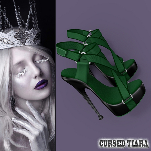 Green Strap Heels LARAX