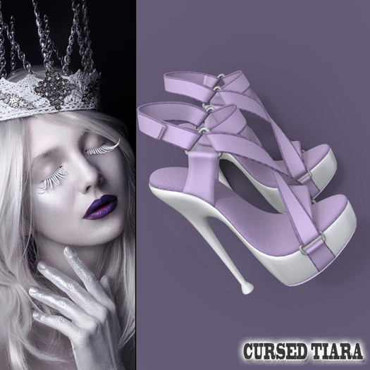 Lavender Strap Heels LARAX