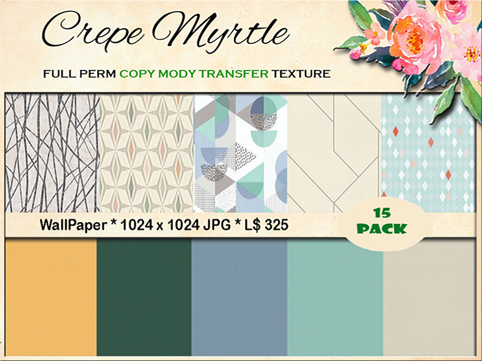 Crepe Myrtle Modern  WallPaper