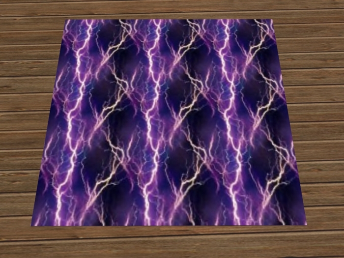 Lightning Rug  ~~ purple~~
