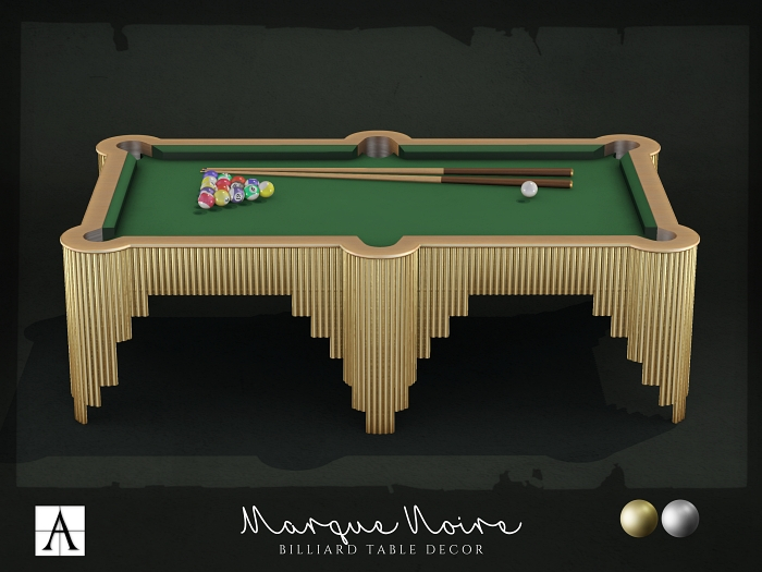 Architect. [Green] Marque Noire Billiard