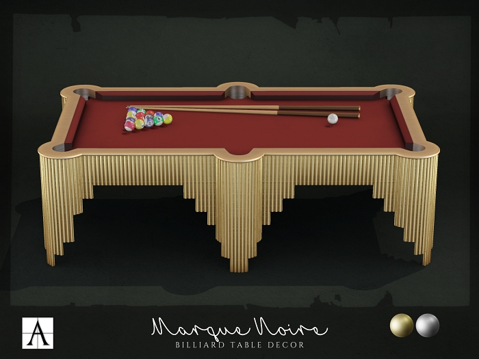 Architect. [Red] Marque Noire Billiard
