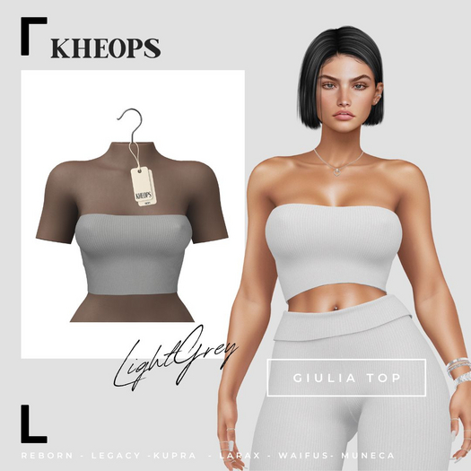 Kheops  /\ - GIULIA - TOP - LightGrey