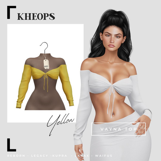Kheops  /\ - VAYNA - TOP - Yellow