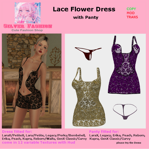 [SF]Lace Flower Dress