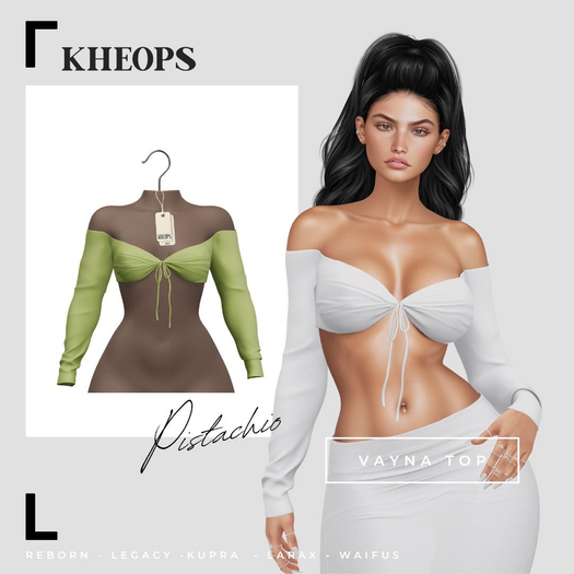Kheops  /\ - VAYNA - TOP - Pistachio