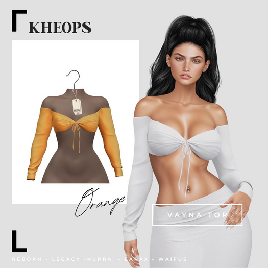 Kheops  /\ - VAYNA - TOP - Orange