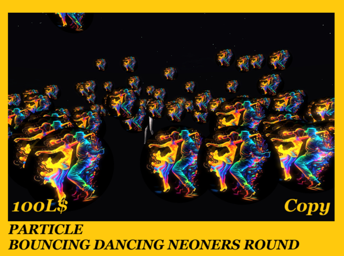 PARTICLE BOUNCING DANCING NEONERS ROUND