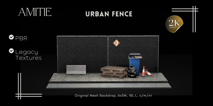 Amitie - Urban Fence  - Backdrop 