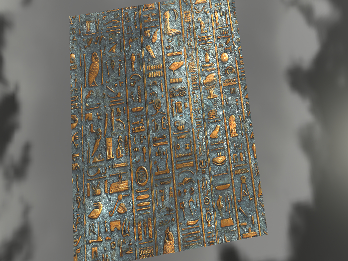 PBR Ancient Egypt Texture with 3D effect, Seamless