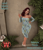 WTF Apparel - Rebecca Dress and Jacket Florals - Unpacker