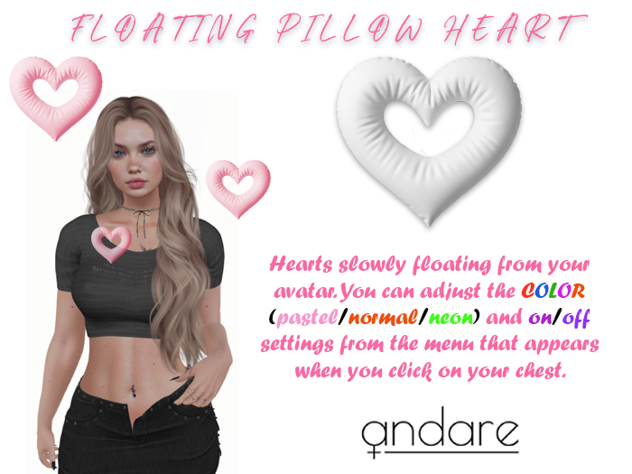 Andare - Floating Pillow Heart PACK DEMO