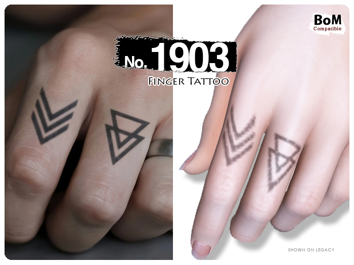 (Finger Tattoo) No.1903