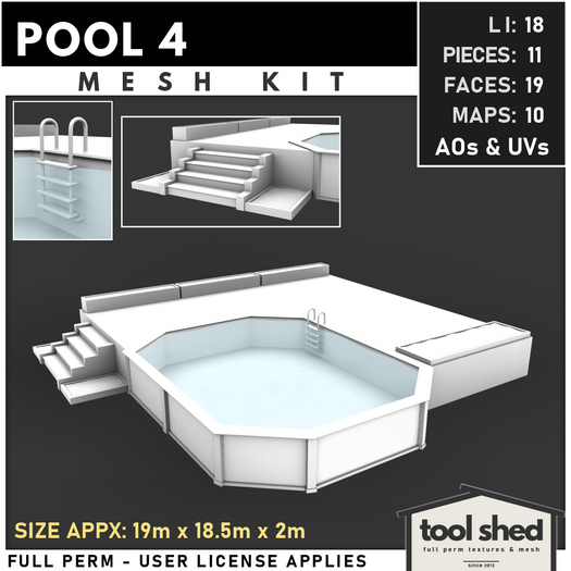 Tool Shed - Pool 4 Mesh Kit