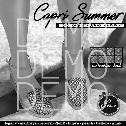 {Poeme} DEMO Capri Summer Boho Espadrille