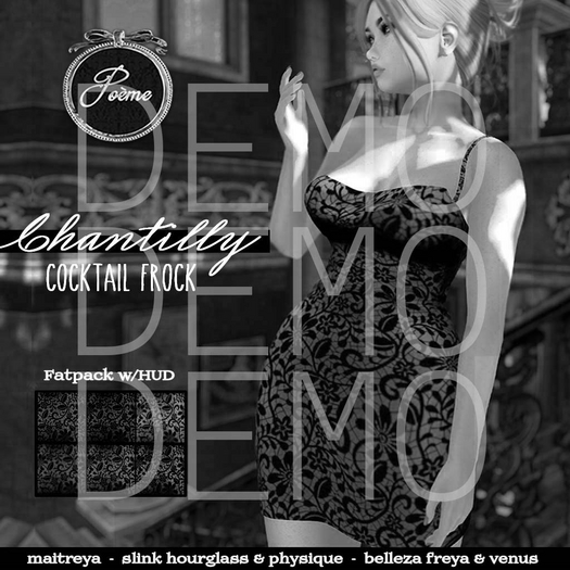 {Poeme} DEMO Chantilly Cocktail Frock