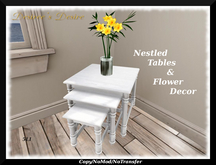 ::::Desiree's Desire:::: Nestled Tables & Flower Decor