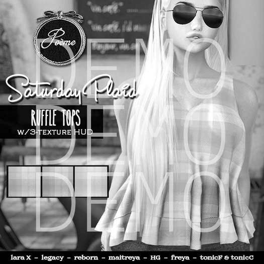 {Poeme} DEMO Saturday Plaid Tops