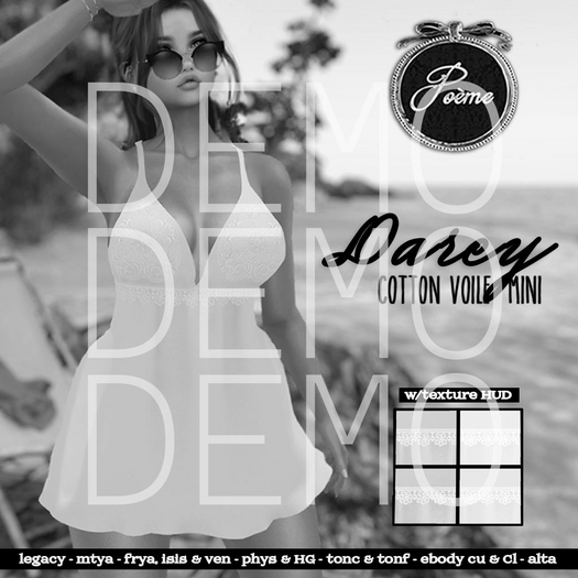 {Poeme} DEMO Darcy Cotton Voile Minidress