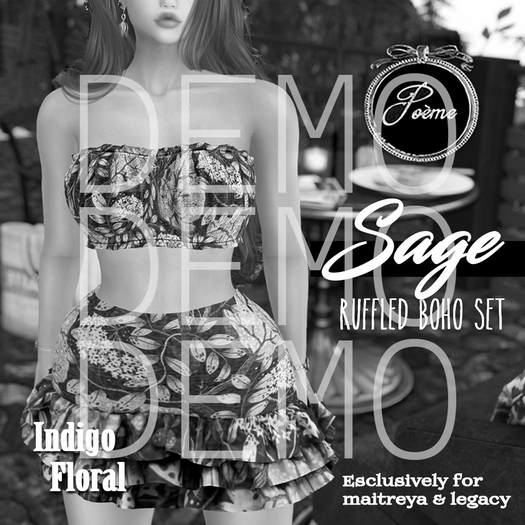 {Poeme} DEMO Parsley & Sage Ruffled Boho Sets