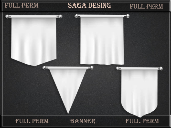 Second Life Marketplace - ''SaGa Design'' Full Perm ''Banner ''052