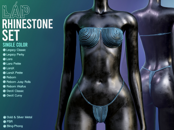Rhinestone Set by LAP (Blue)