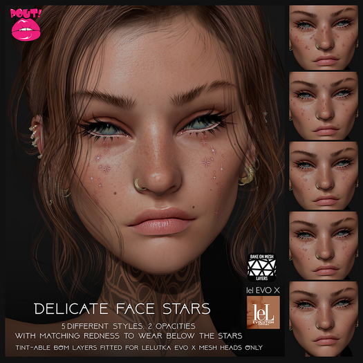 [POUT!] Delicate Face Stars