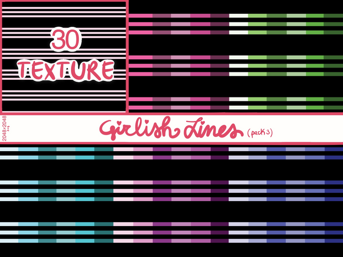 Girlish Line (pack3)