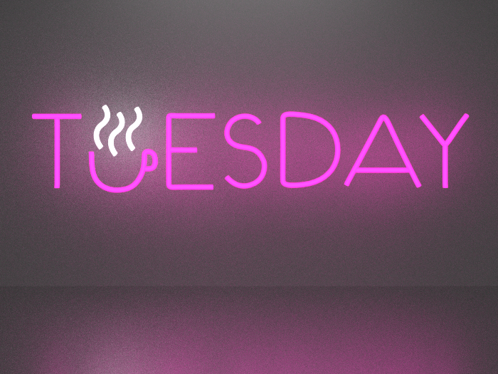 Tuesday neon sign Full Permission
